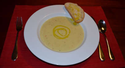 Leek Soup with Olive Oil