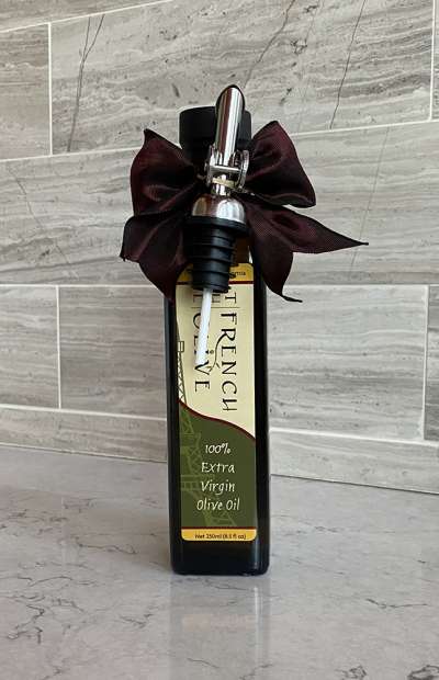 TFO | 250ml Olive Oil Gift Bottle with Burgundy Ribbon