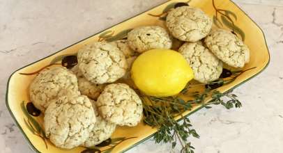 Lemon Thyme Olive Oil Cookies