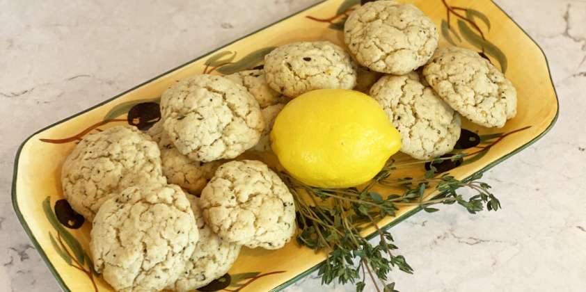 Lemon Thyme Olive Oil Cookies