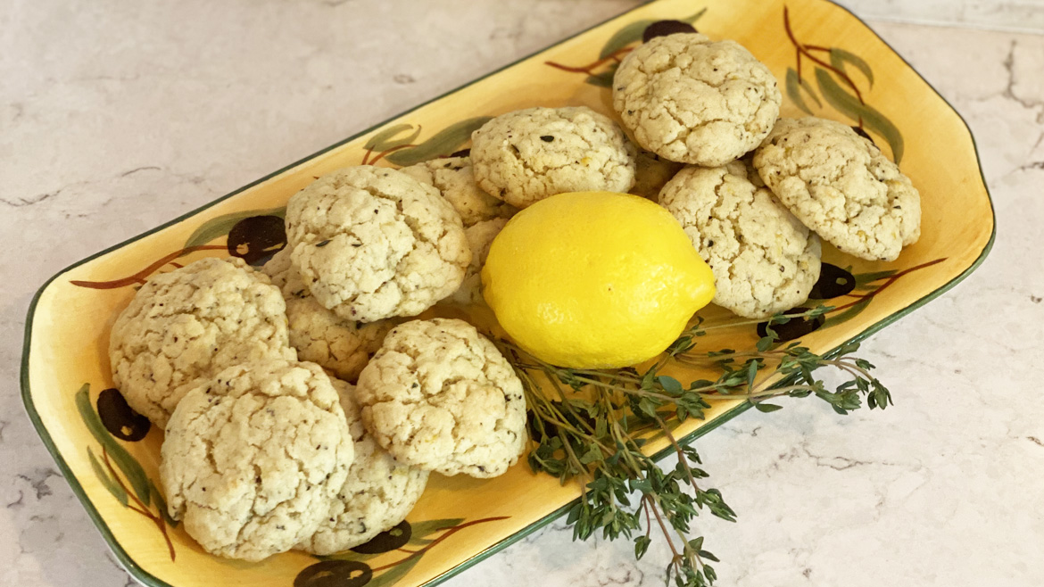 Lemon Thyme Olive Oil Cookies