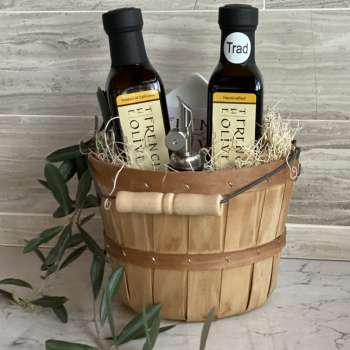 250ML Dipper Set with Wooden Basket