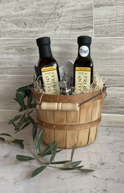 250ML Dipper Set with Wooden Basket